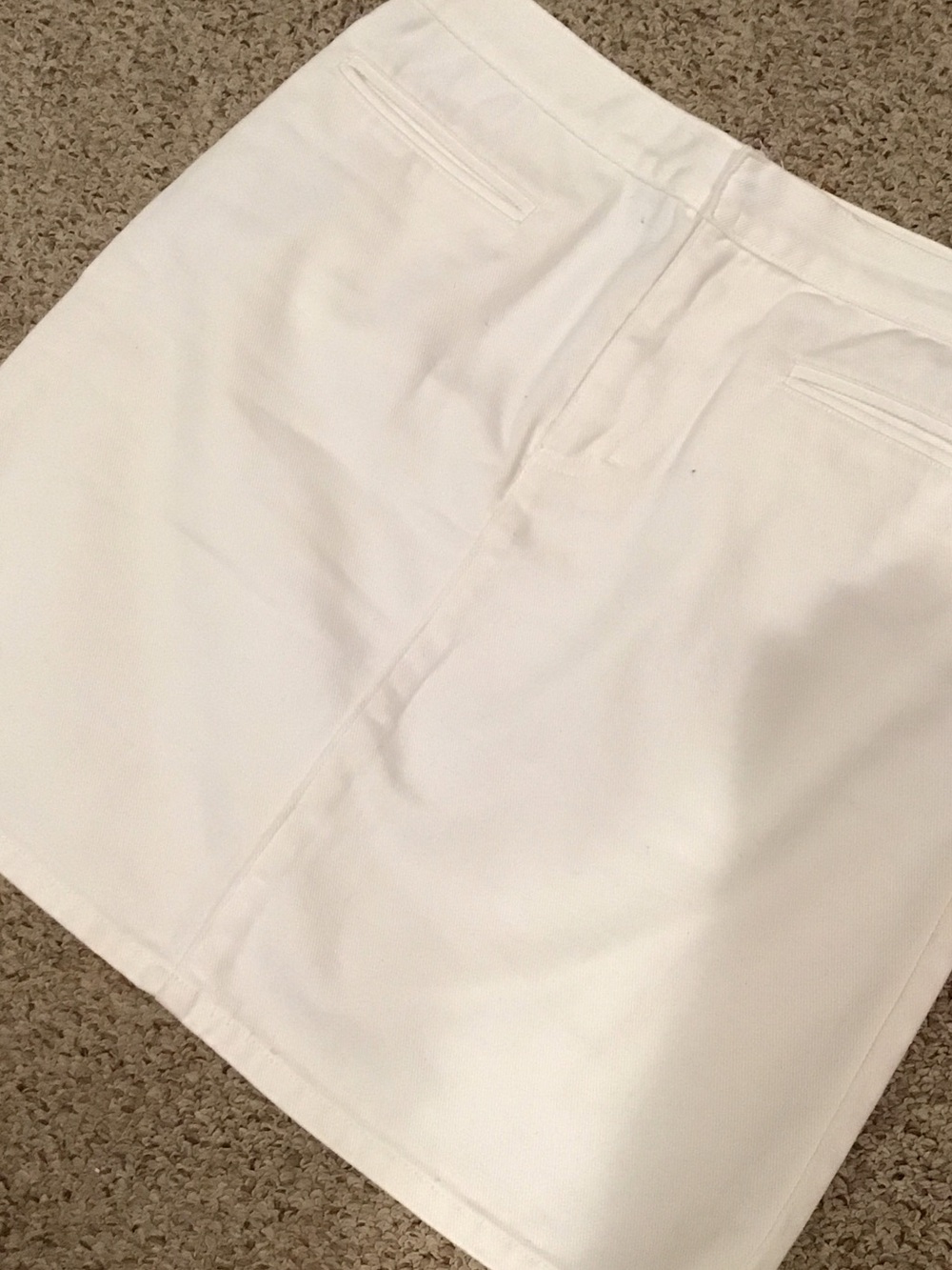 Classic Calvin Klein White Jeans Skirt